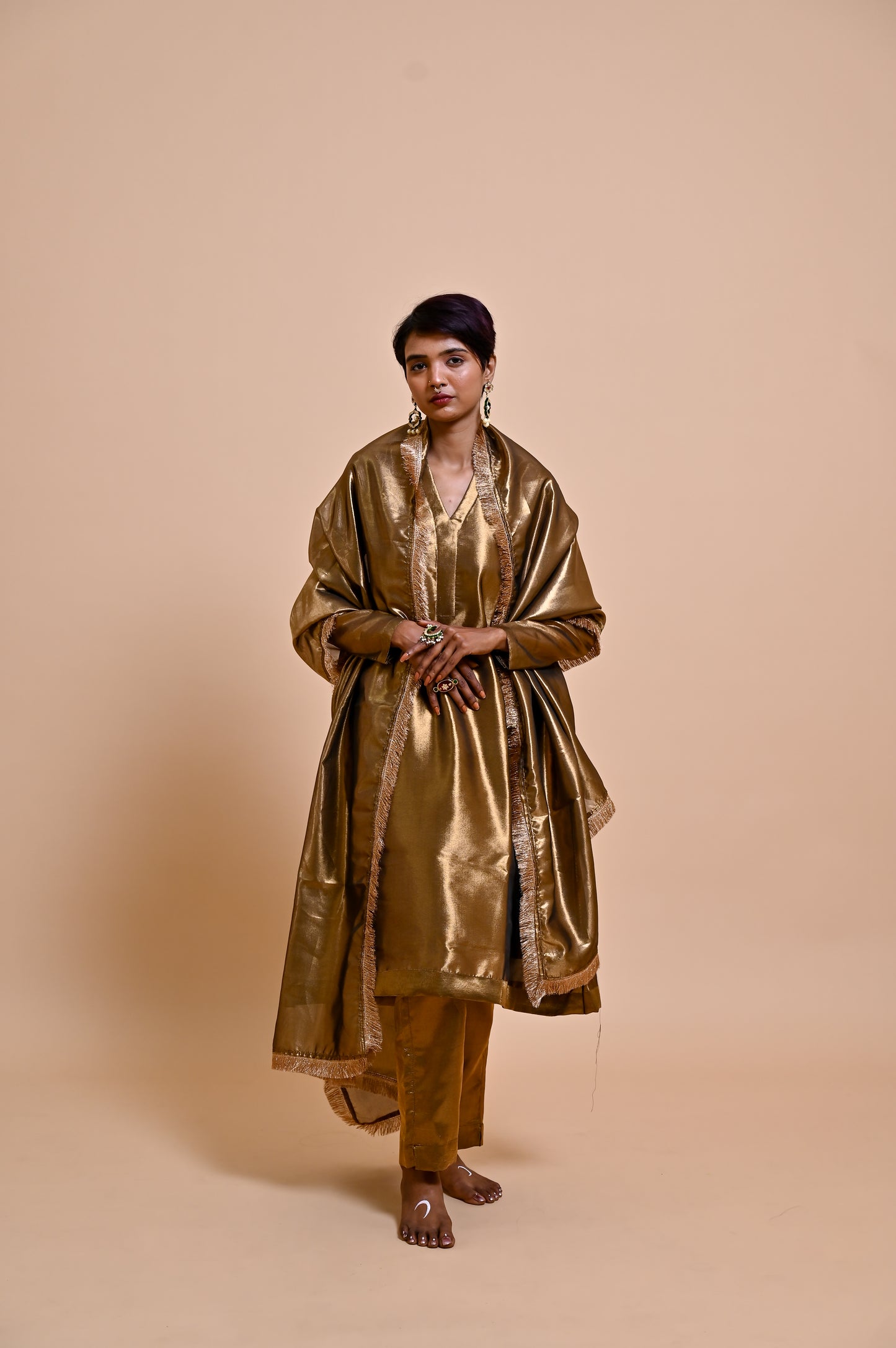 Ruhani Bronze Suit Set